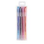 6本の色端正で透明な学生の摩擦熱消去のペン